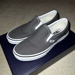 Grey Vans Slip On